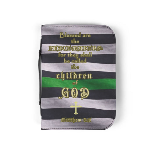 Bible Cover Case 'Matthew 5:9" Military Design