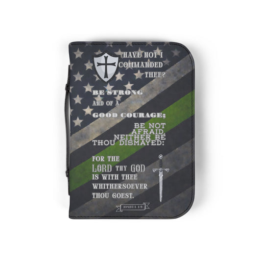 Bible Cover Case: 'Joshus 1:9' Military Design
