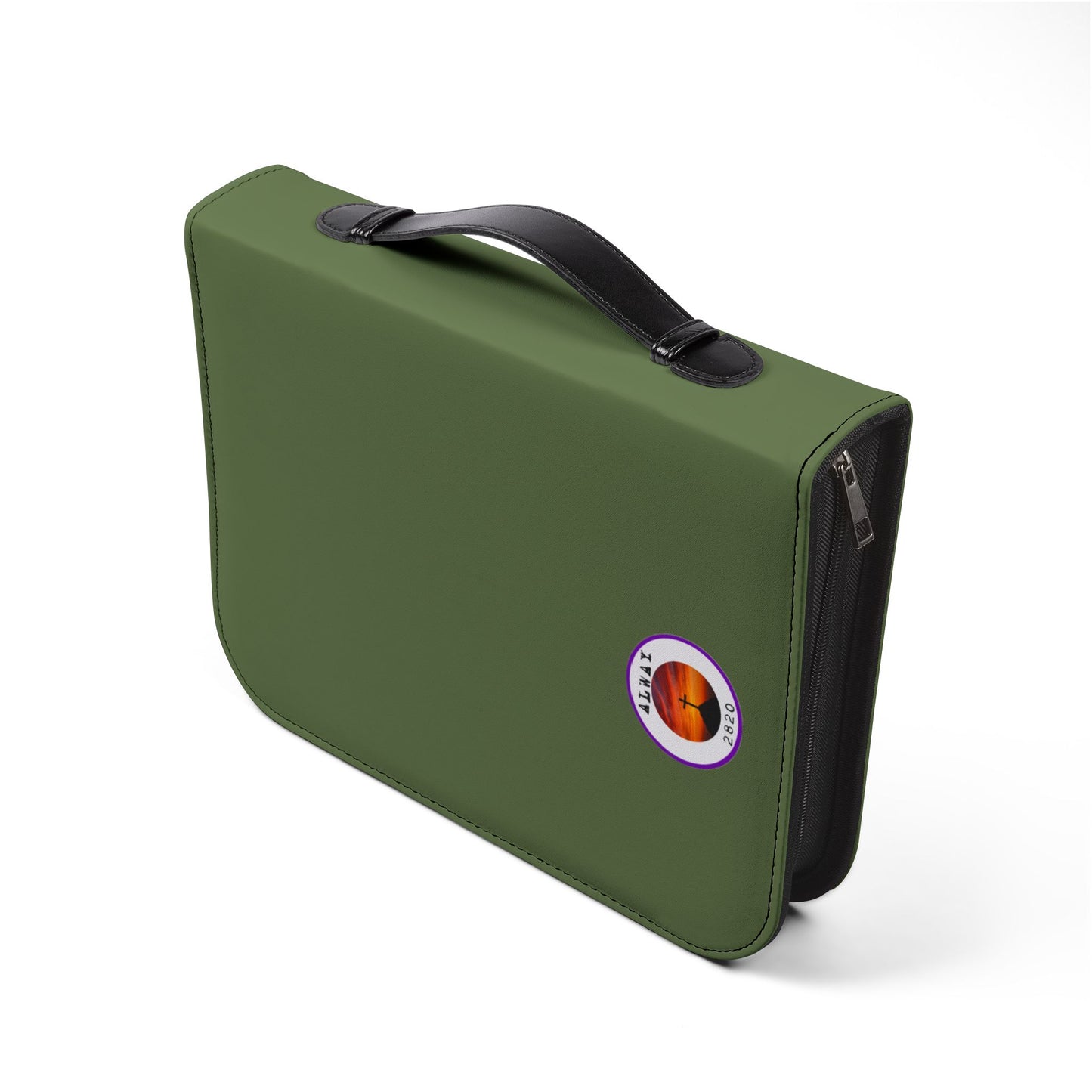 Bible Cover Case: 'FRONT TOWARD ENEMY' Military Design