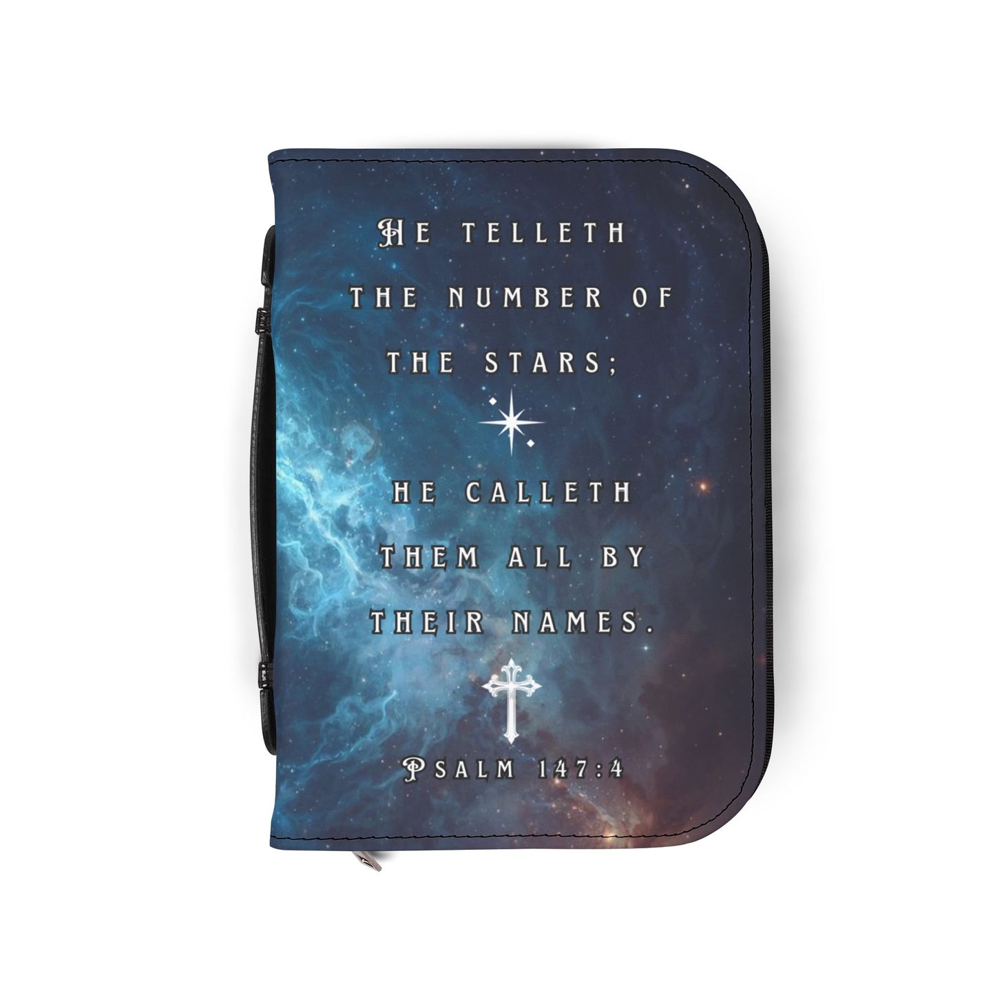 Bible Cover Case: 'Psalm 147:4' Star Design