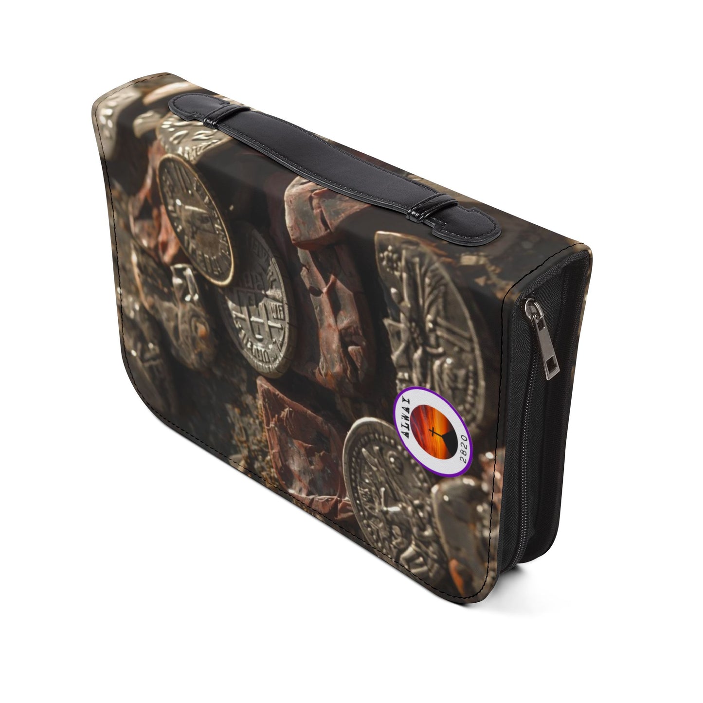 Bible Cover Case: 'Matthew 22:21' Broken Coins Design