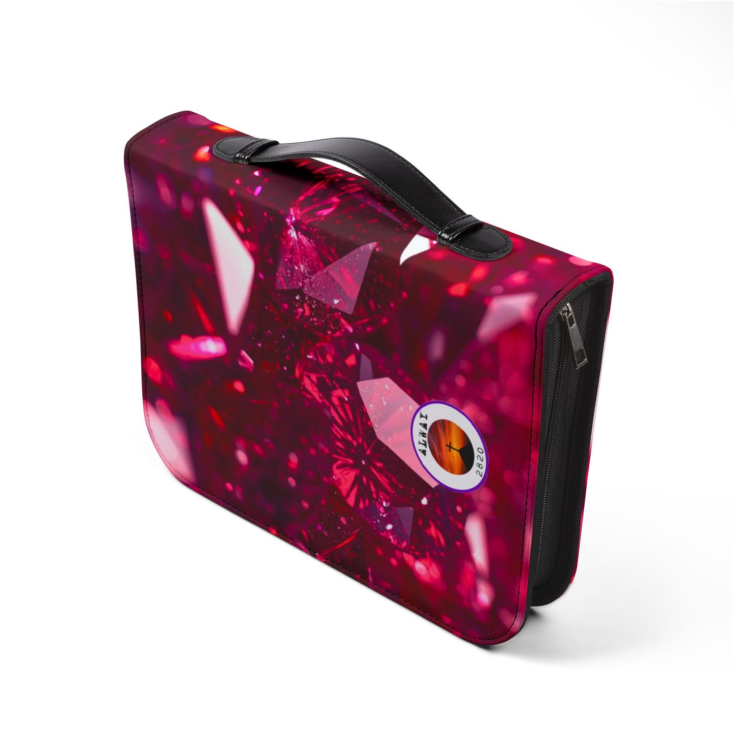 Bible Cover Case: 'Proverbs 31:10' Virtuous Woman Rubies Design