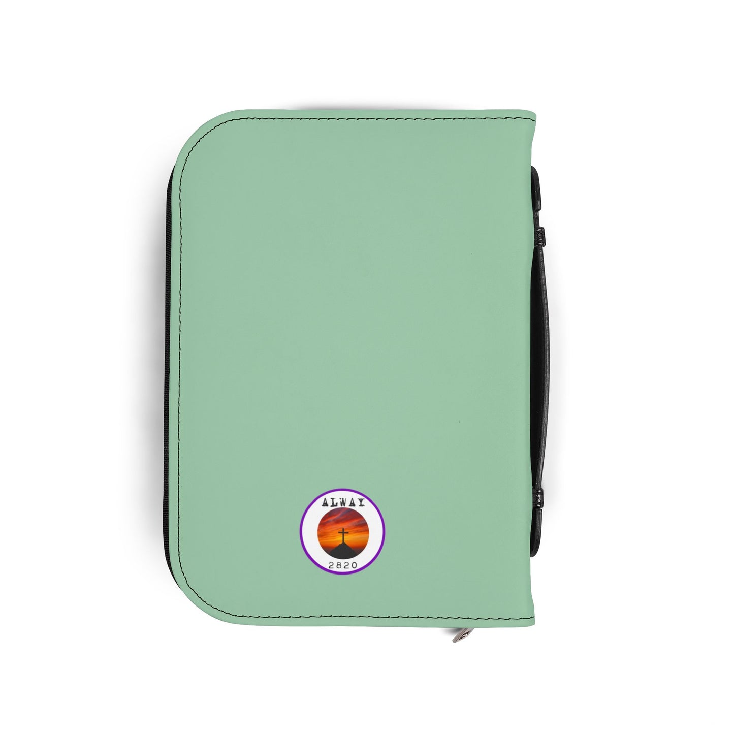 'Bible Cover Case: 'Romans 4:7-8' Cross Shamrock Design
