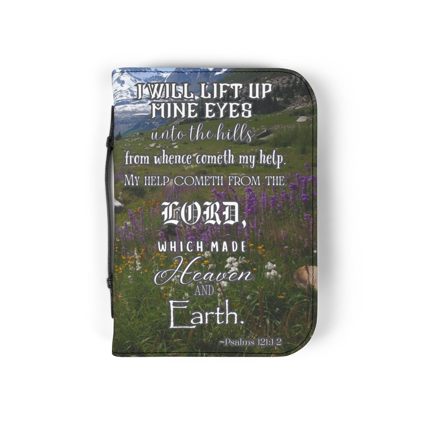Bible Cover Case: 'Psalms 121:1-2" Mountain Valley Design