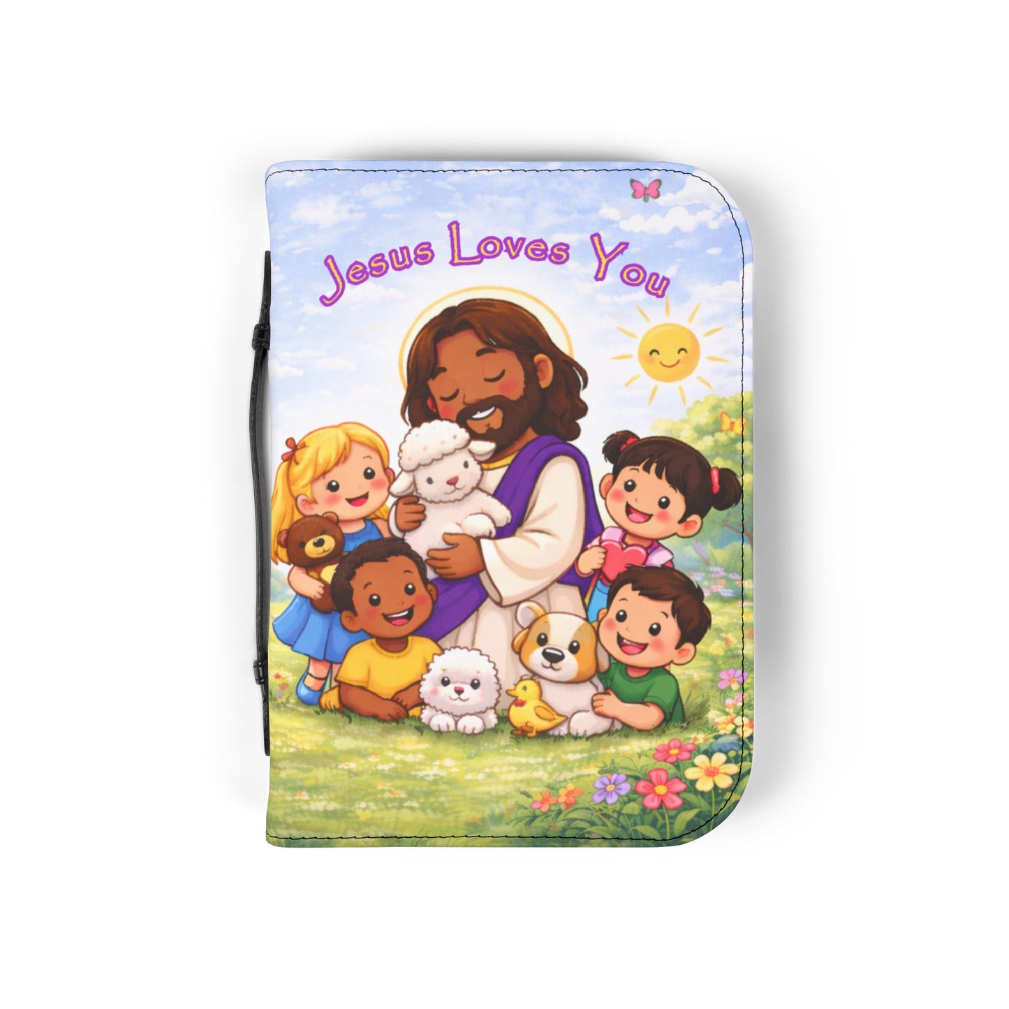 Bible Cover Case: 'Jesus Loves You' Children Design