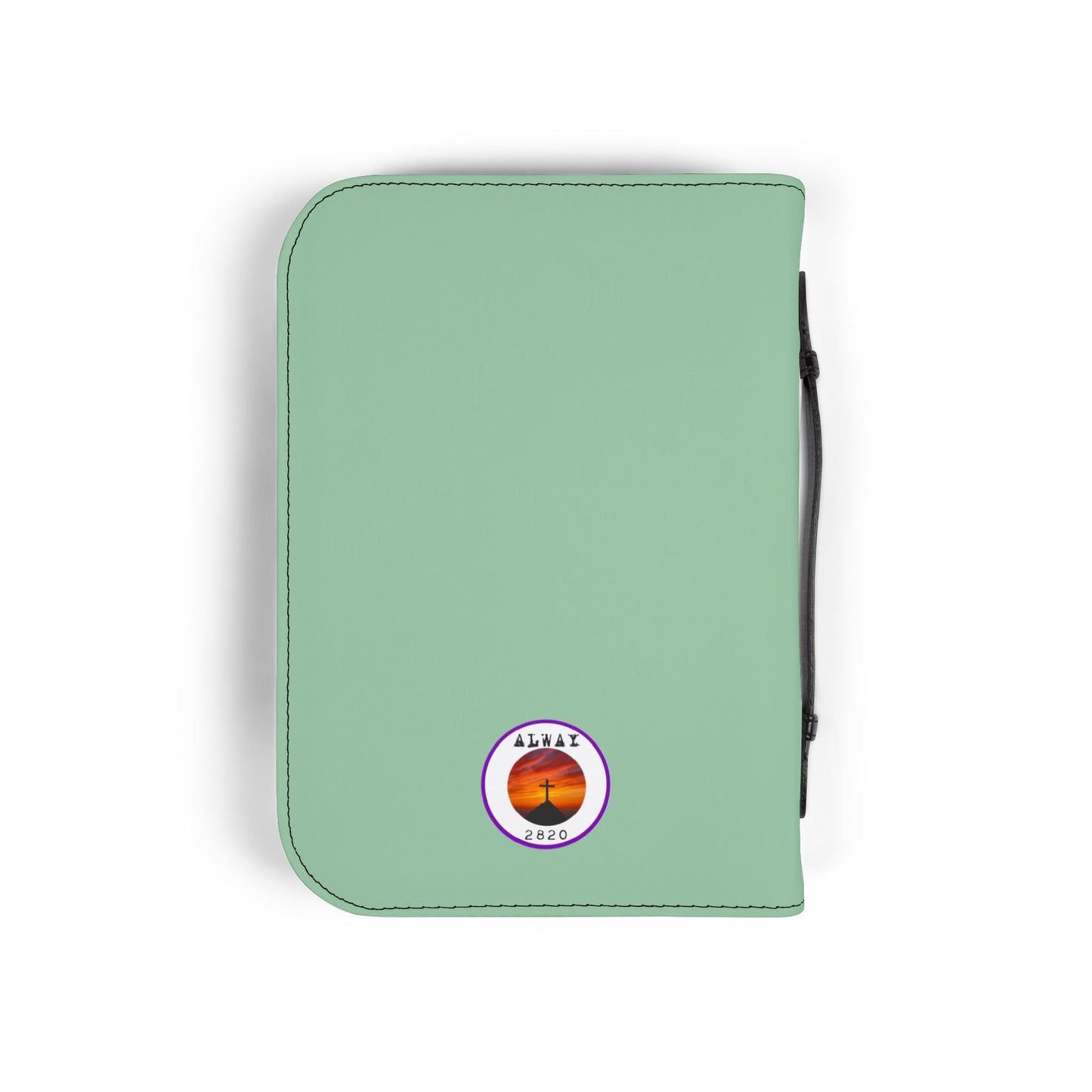 'Bible Cover Case: 'Romans 4:7-8' Cross Shamrock Design