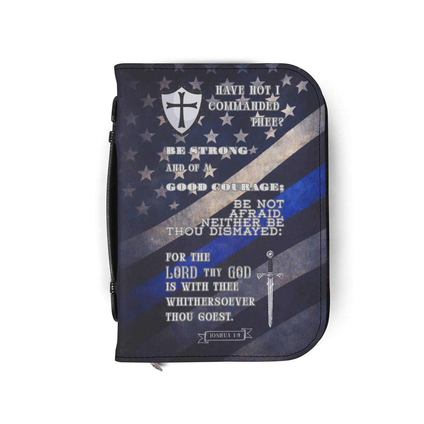 Bible Cover Case; 'Joshua 1:9' LEO Design
