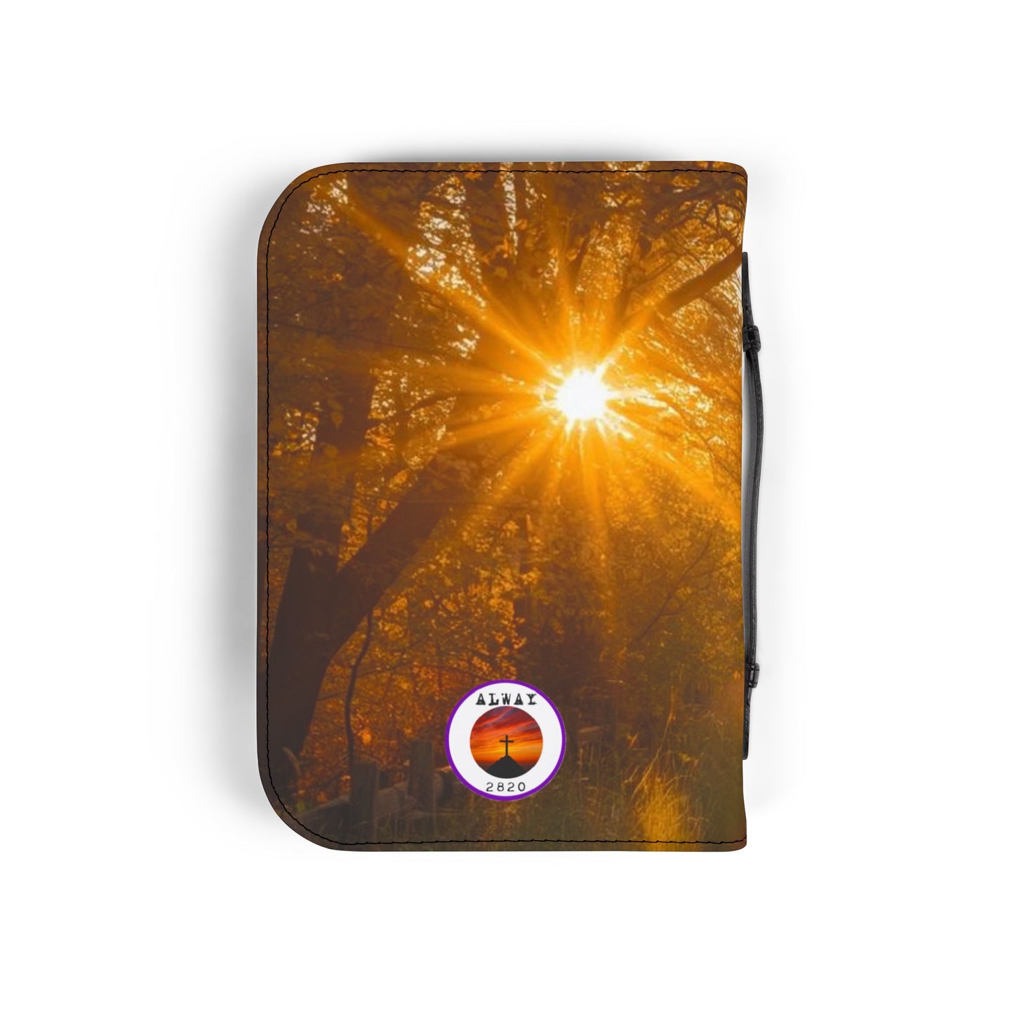 Bible Case Cover: 'Ruth 1:16' Country Road Design