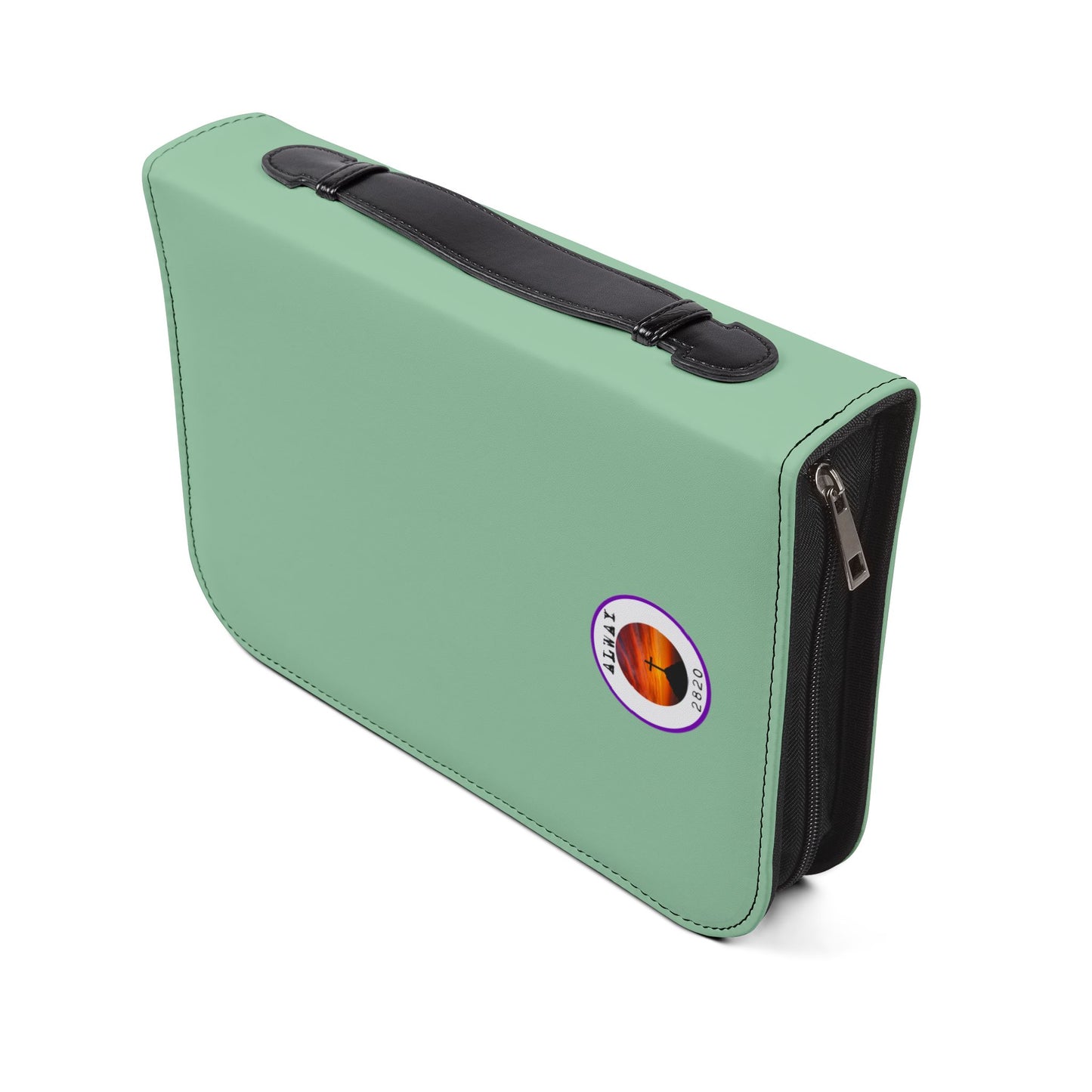 'Bible Cover Case: 'Romans 4:7-8' Cross Shamrock Design