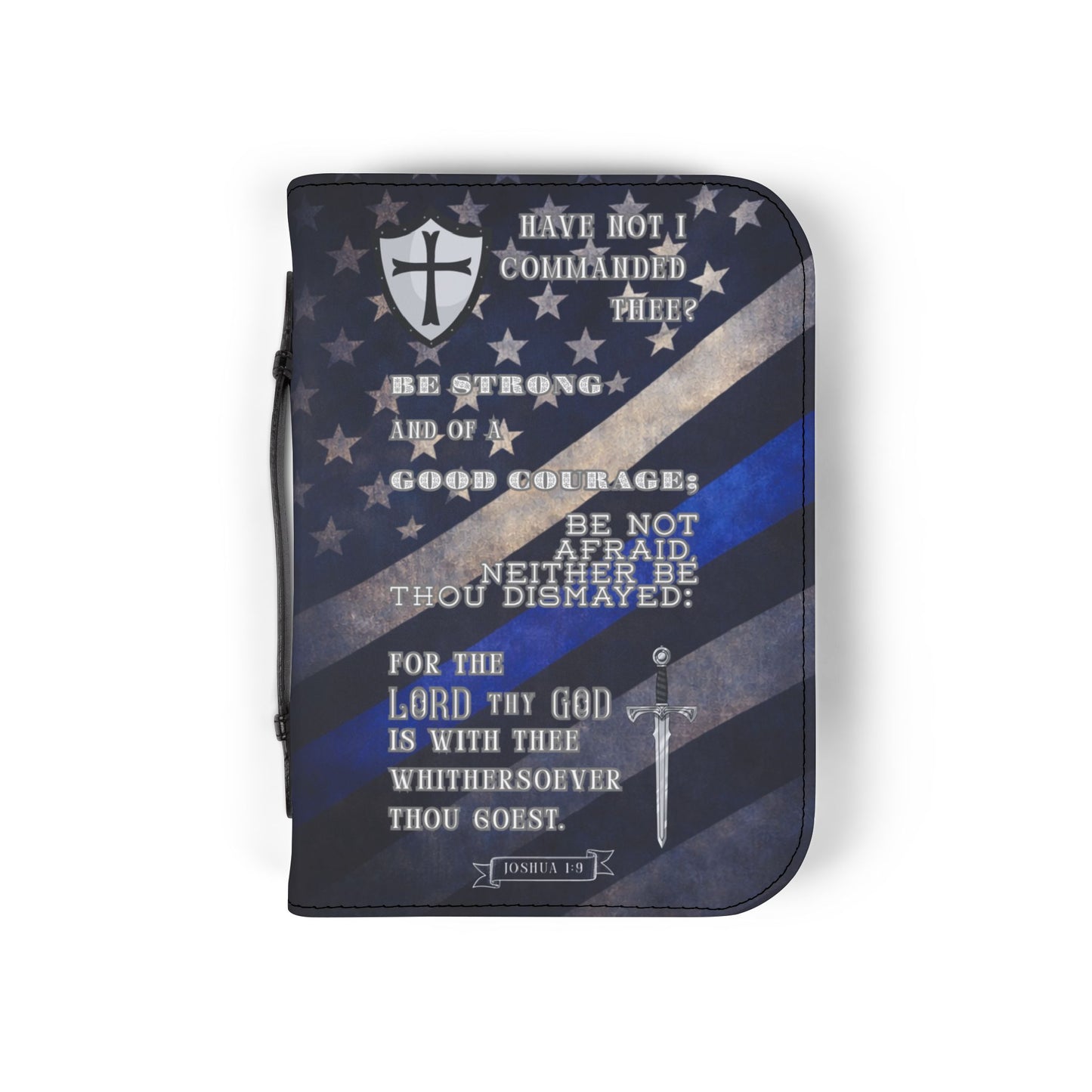 Bible Cover Case; 'Joshua 1:9' LEO Design