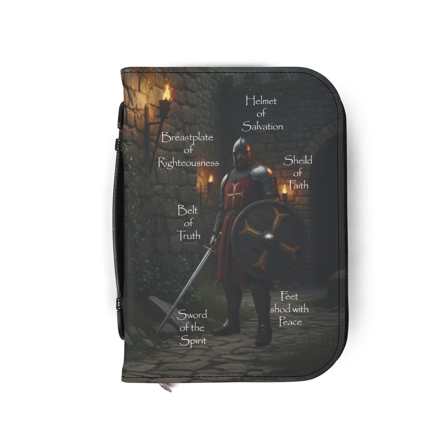 Bible Cover Case: 'The Whole Armour of God' Warrior Design