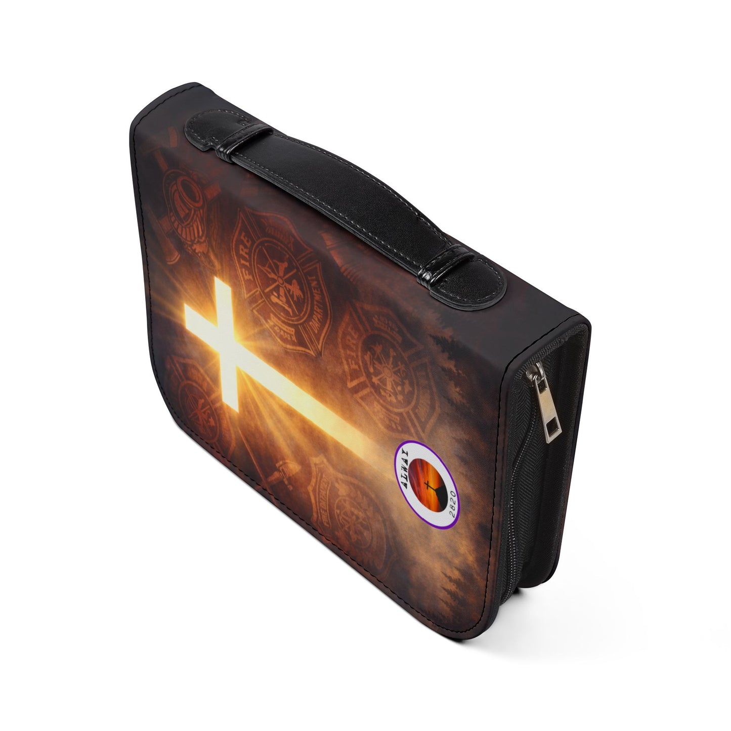 Bible Cover Case: 'Joshua 1:9' Firefighter Design
