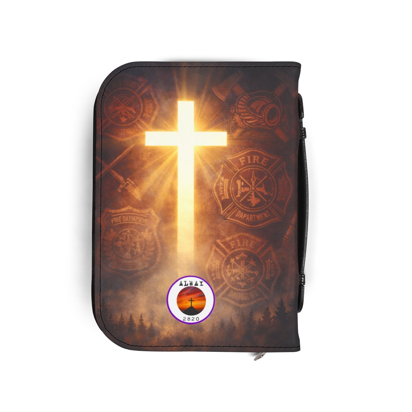 Bible Cover Case: 'Joshua 1:9' Firefighter Design