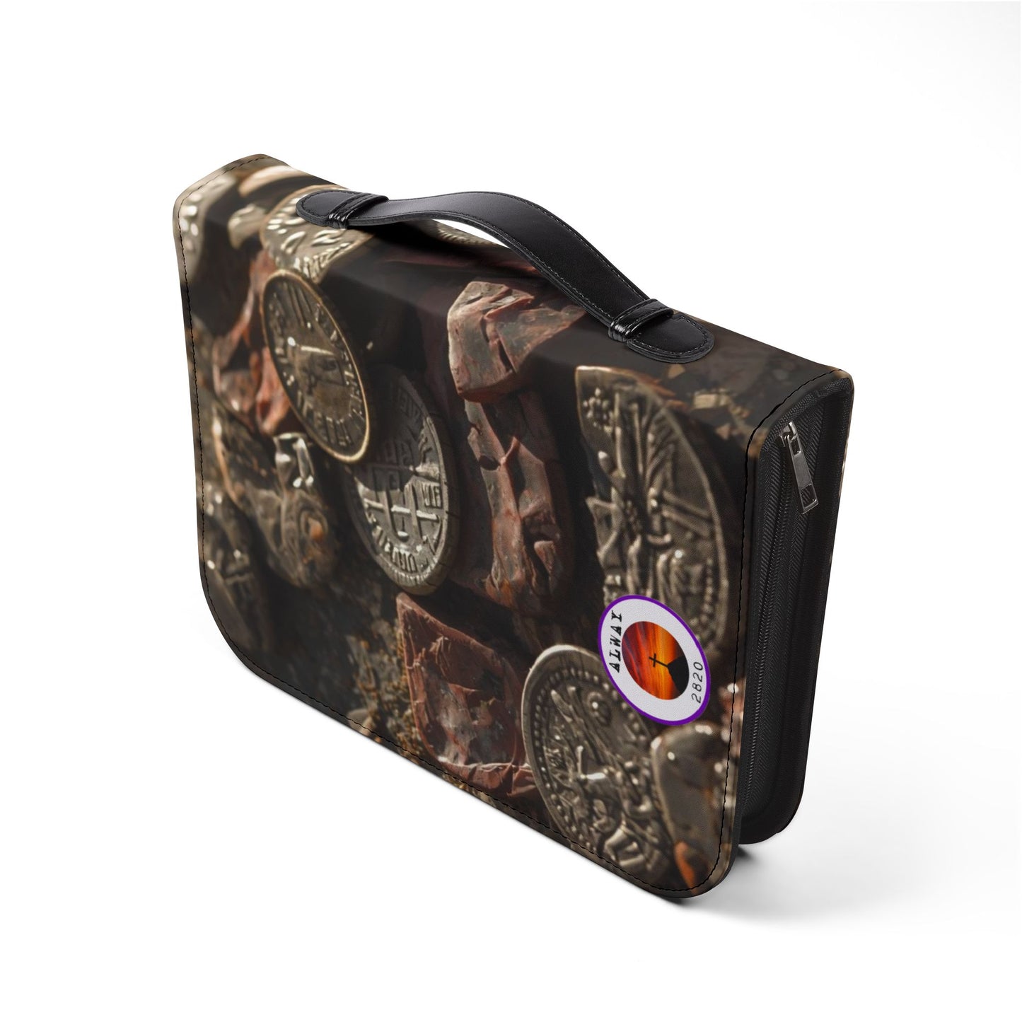 Bible Cover Case: 'Matthew 22:21' Broken Coins Design
