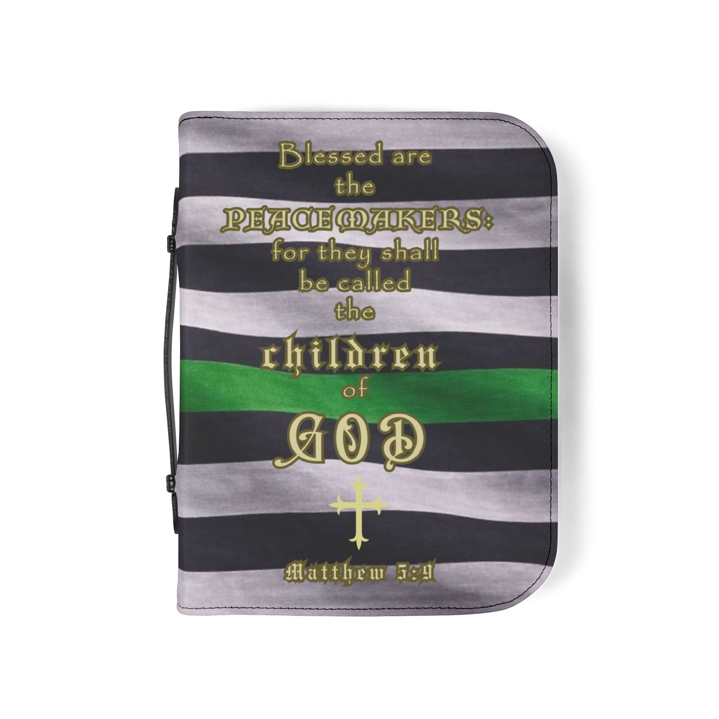 Bible Cover Case 'Matthew 5:9" Military Design