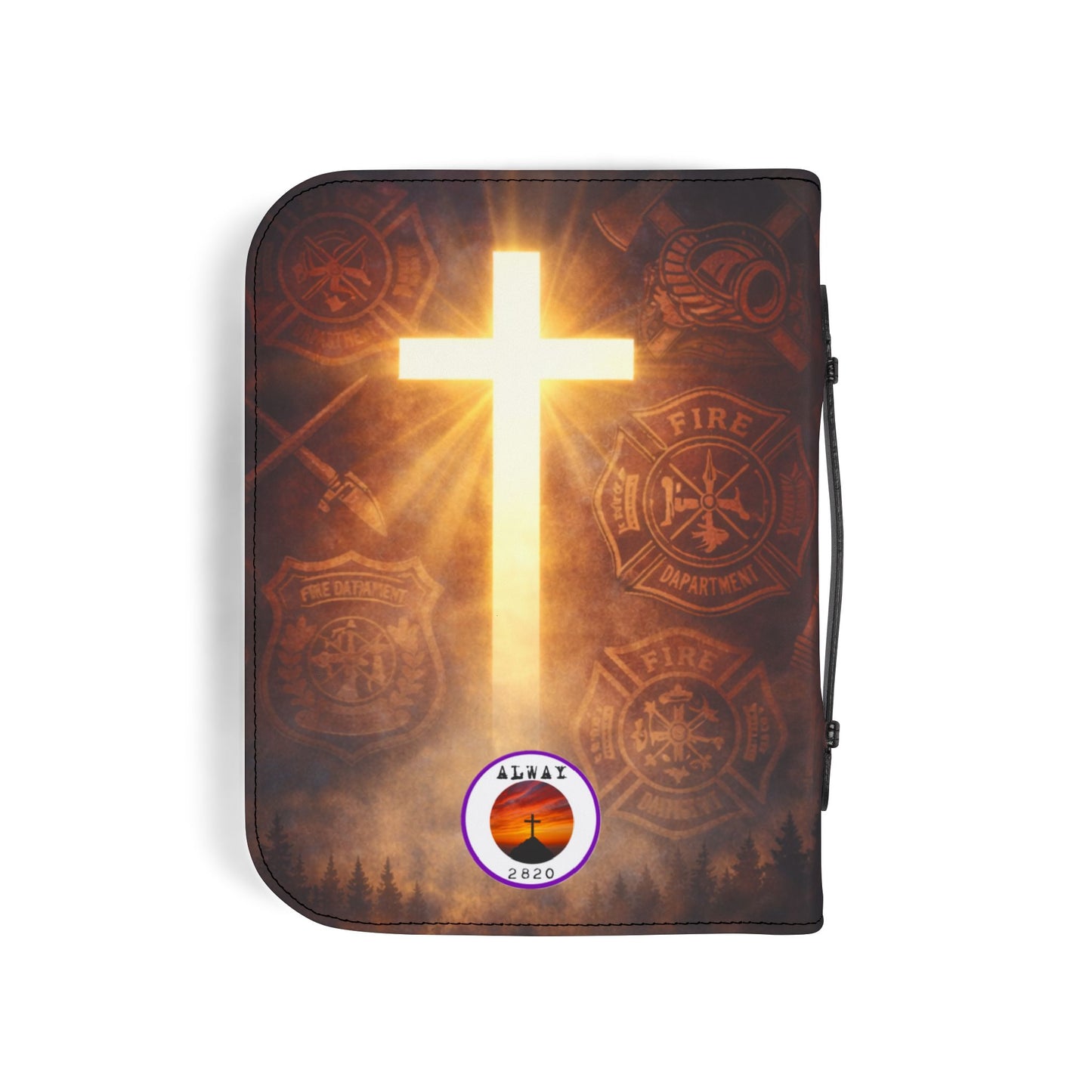 Bible Cover Case: 'Joshua 1:9' Firefighter Design