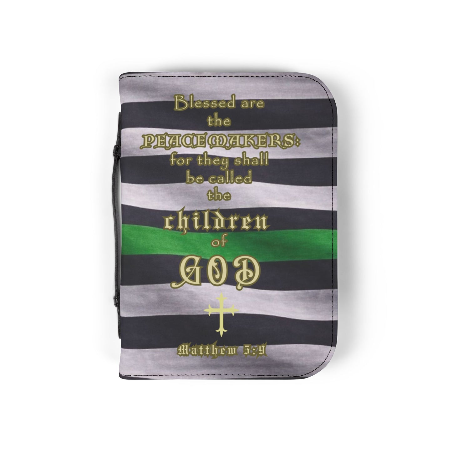 Bible Cover Case 'Matthew 5:9" Military Design