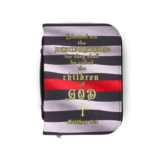 Bible Cover Case 'Matthew 5:9" Fireman Design