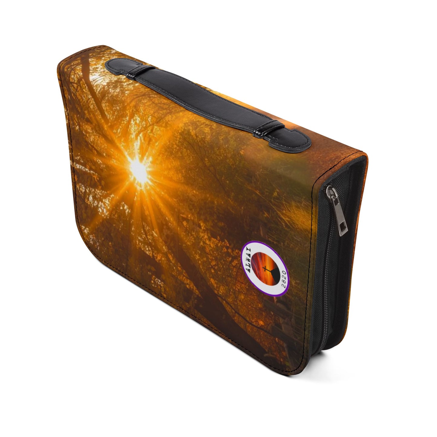 Bible Case Cover: 'Ruth 1:16' Country Road Design