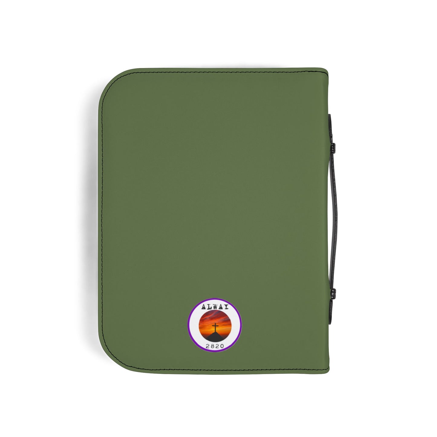 Bible Cover Case: 'FRONT TOWARD ENEMY' Military Design