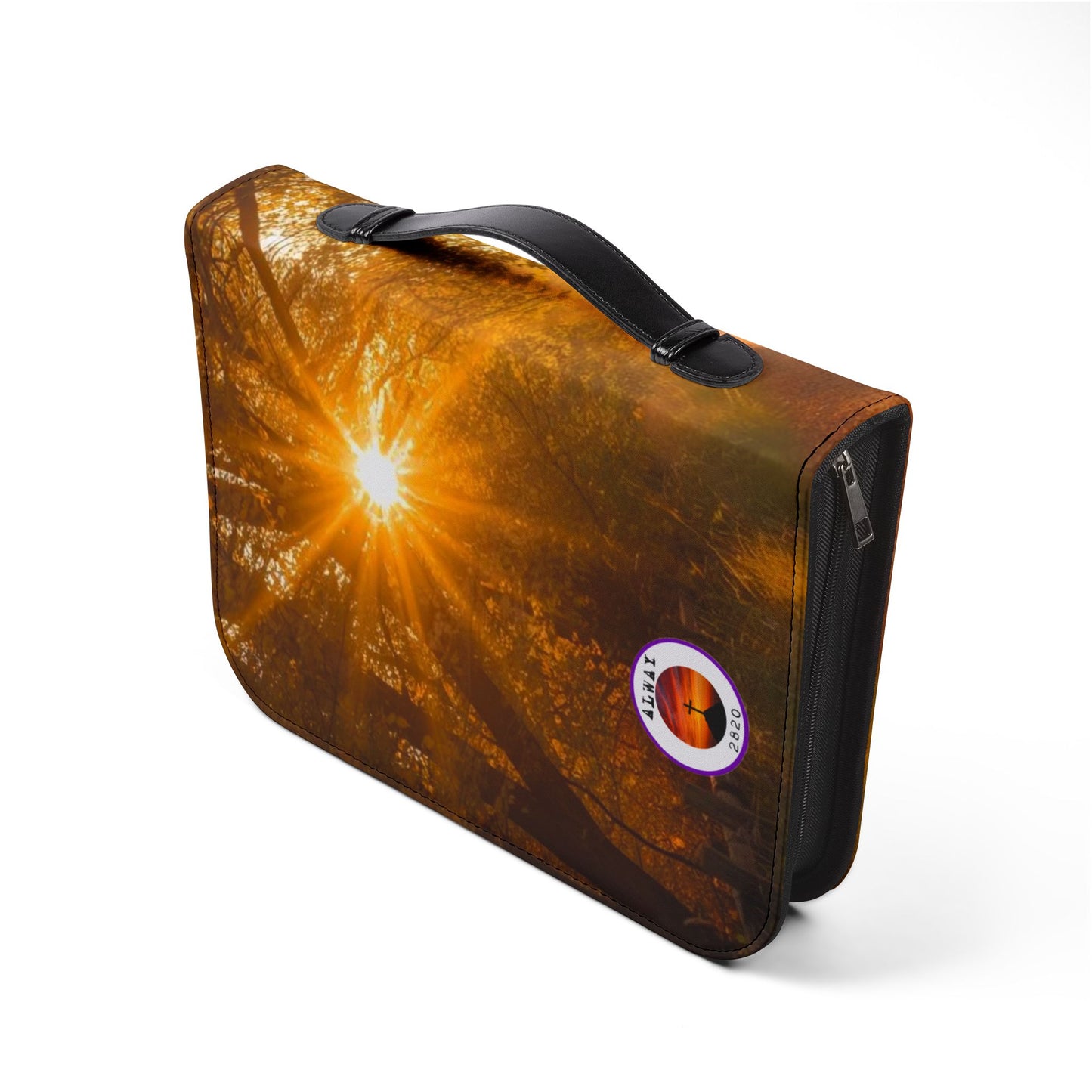Bible Case Cover: 'Ruth 1:16' Country Road Design