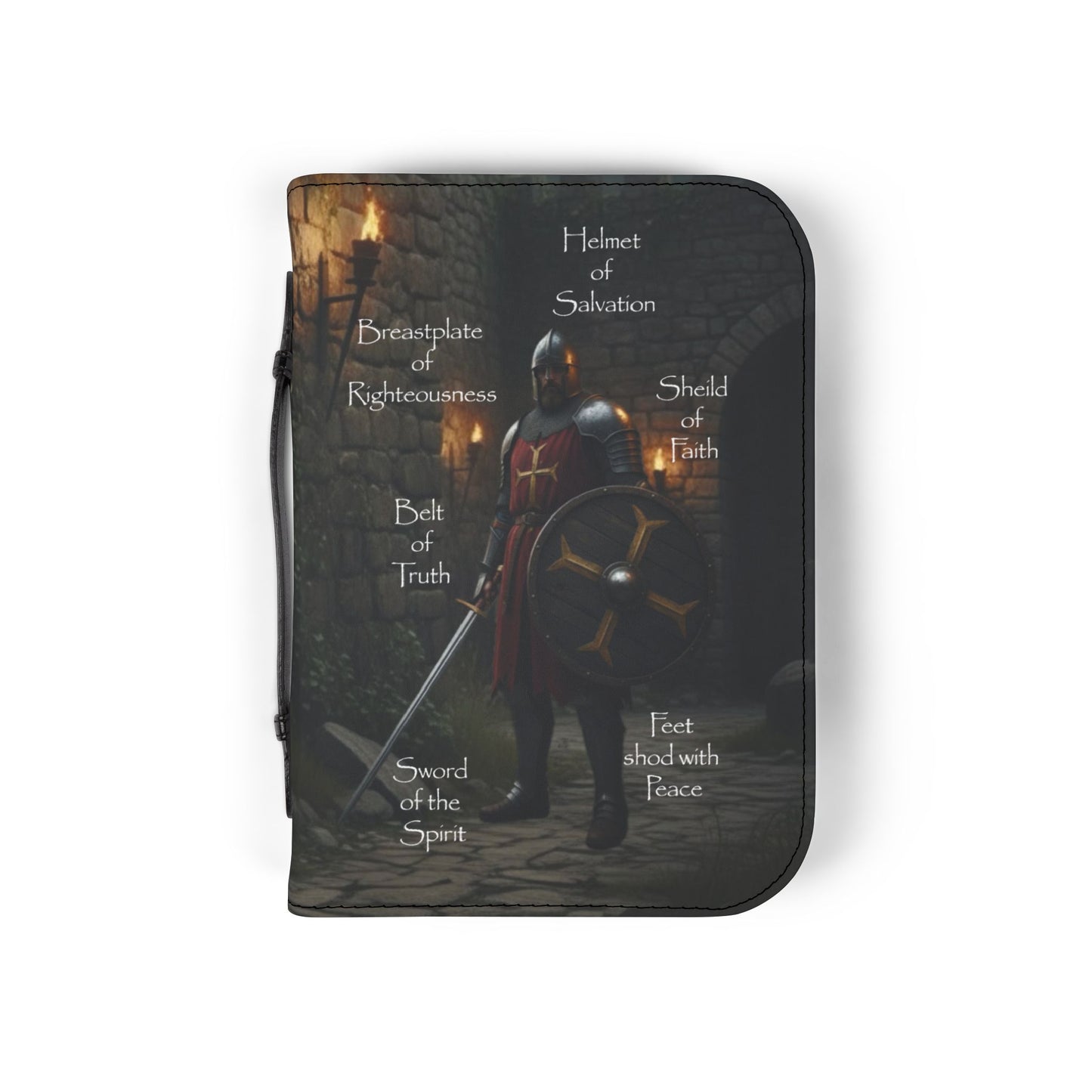 Bible Cover Case: 'The Whole Armour of God' Warrior Design