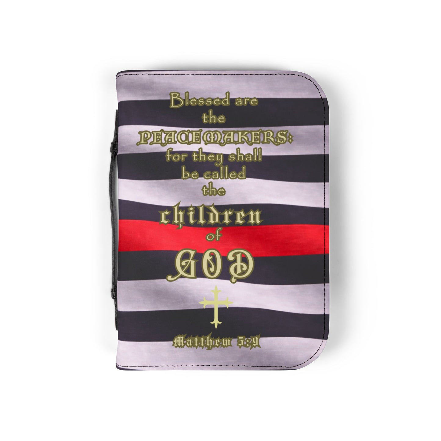 Bible Cover Case 'Matthew 5:9" Fireman Design
