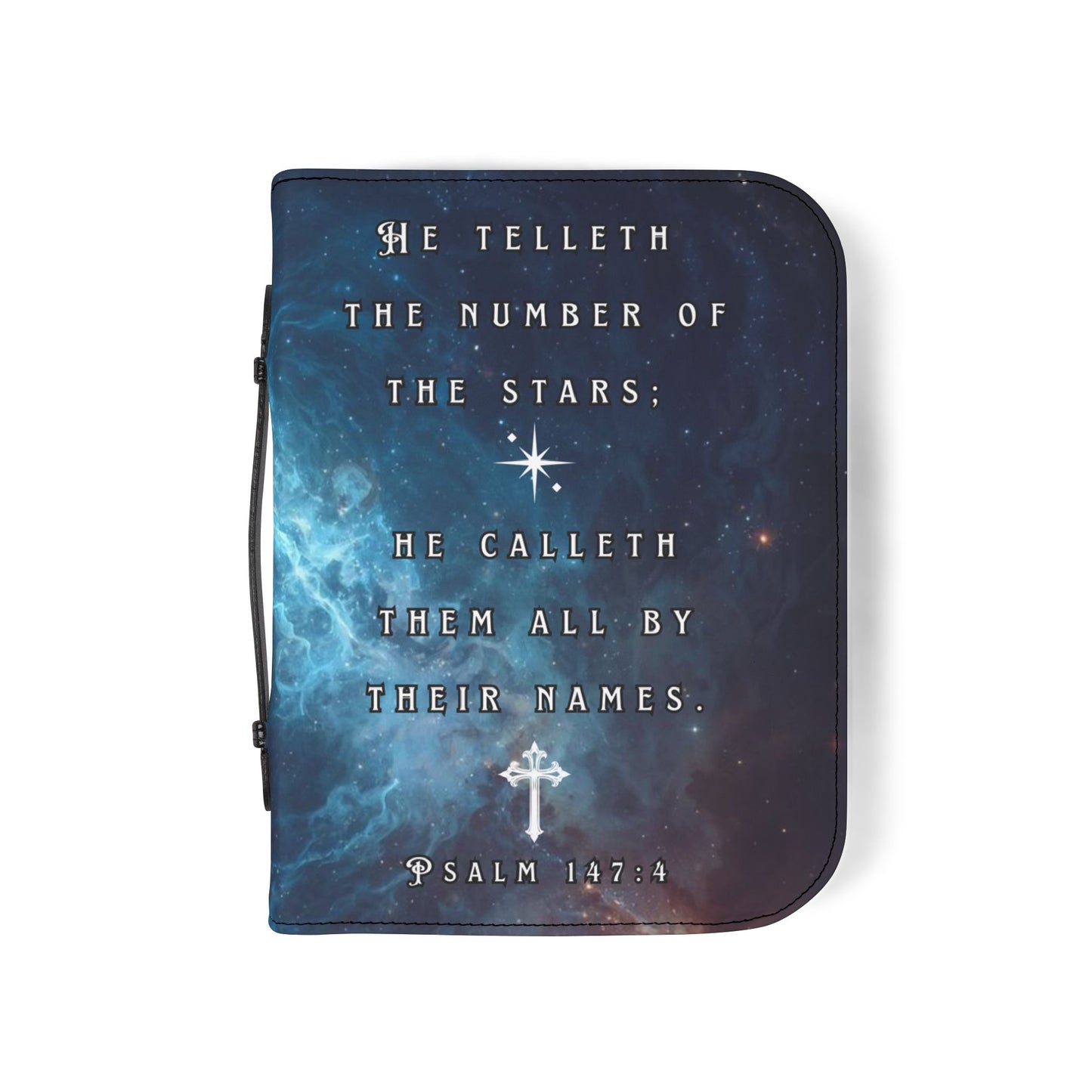 Bible Cover Case: 'Psalm 147:4' Star Design