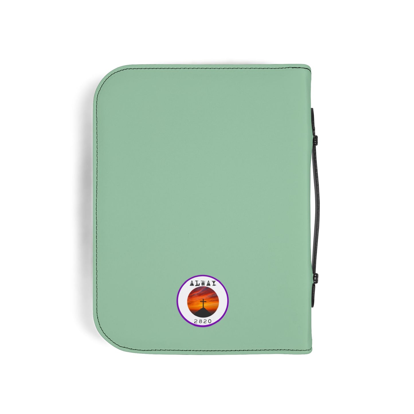 'Bible Cover Case: 'Romans 4:7-8' Cross Shamrock Design