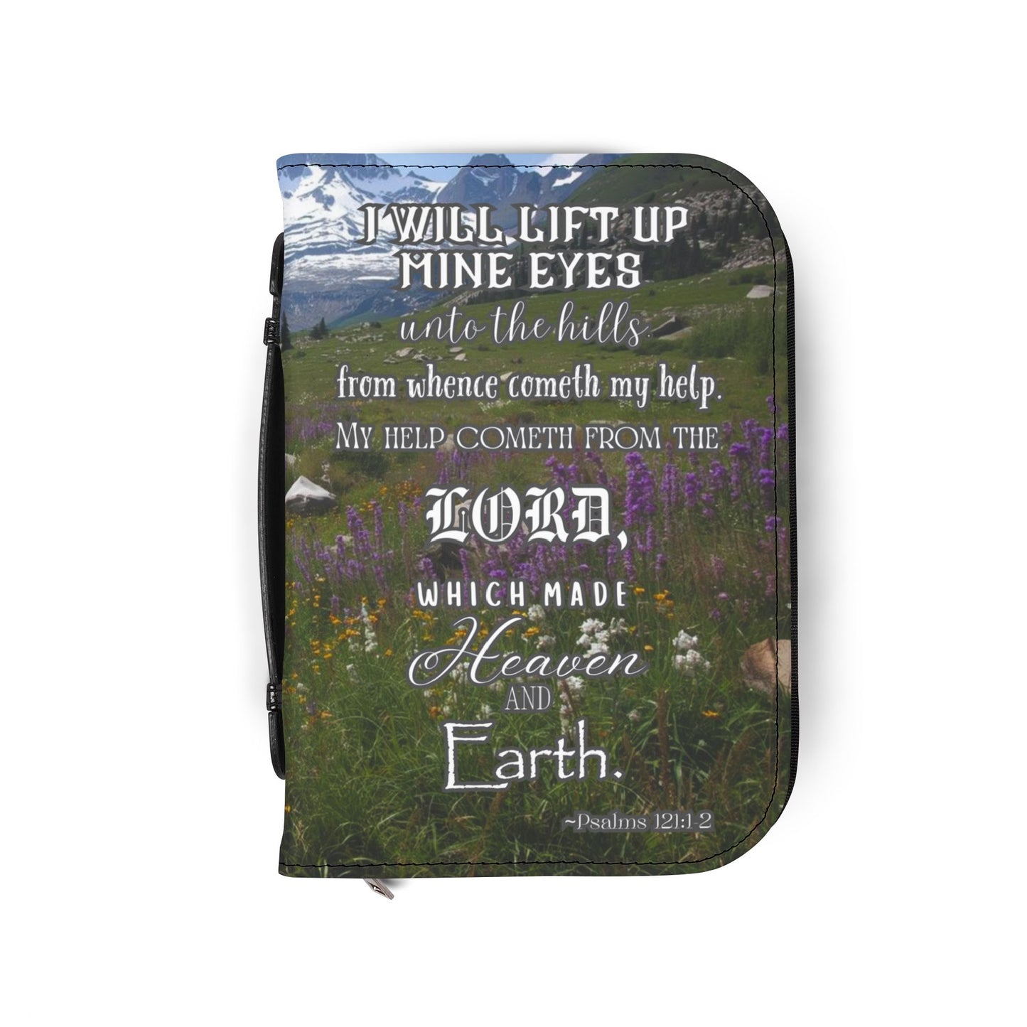 Bible Cover Case: 'Psalms 121:1-2" Mountain Valley Design