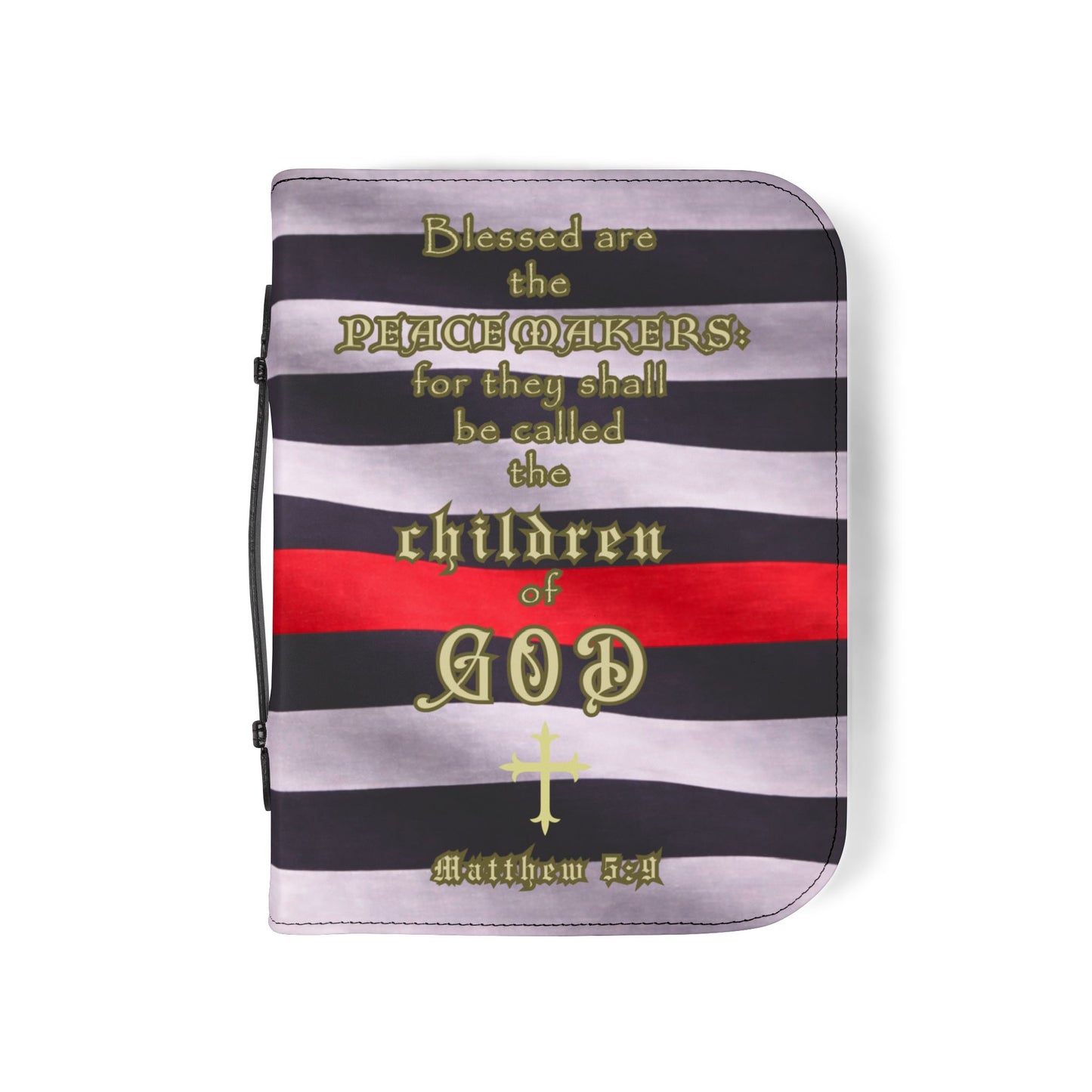 Bible Cover Case 'Matthew 5:9" Fireman Design