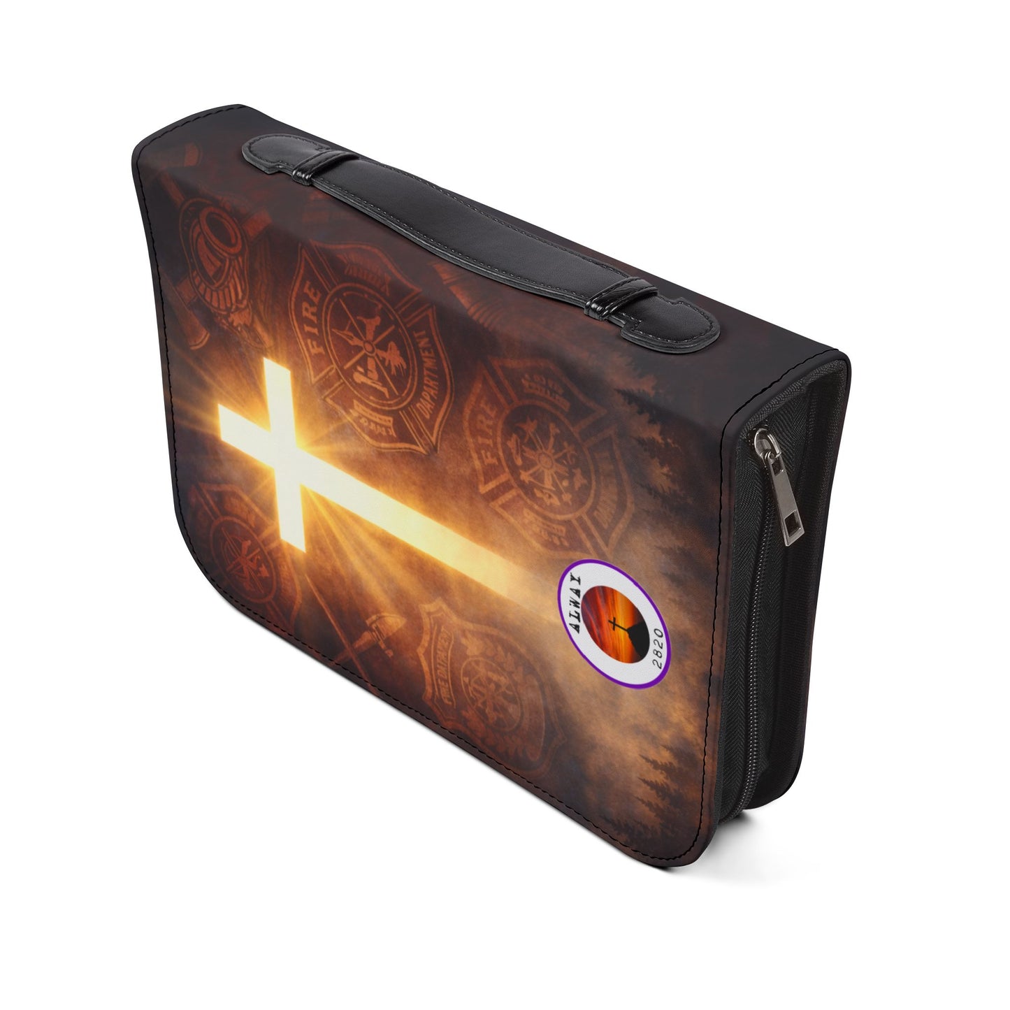 Bible Cover Case: 'Joshua 1:9' Firefighter Design