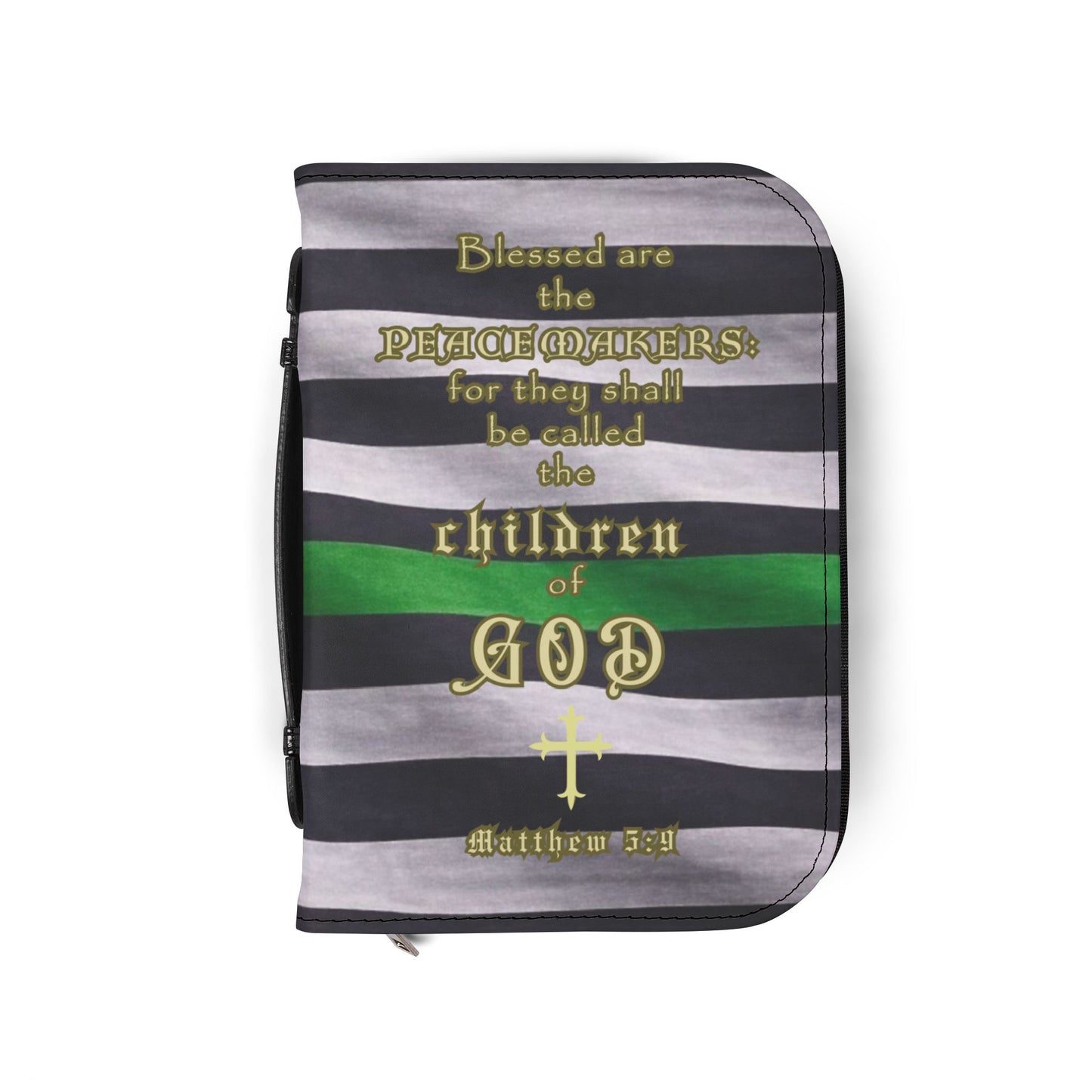 Bible Cover Case 'Matthew 5:9" Military Design