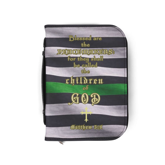 Bible Cover Case 'Matthew 5:9" Military Design