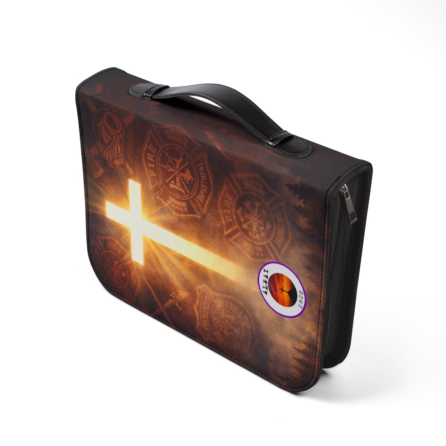 Bible Cover Case: 'Joshua 1:9' Firefighter Design