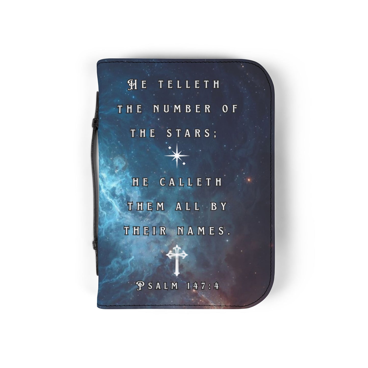 Bible Cover Case: 'Psalm 147:4' Star Design