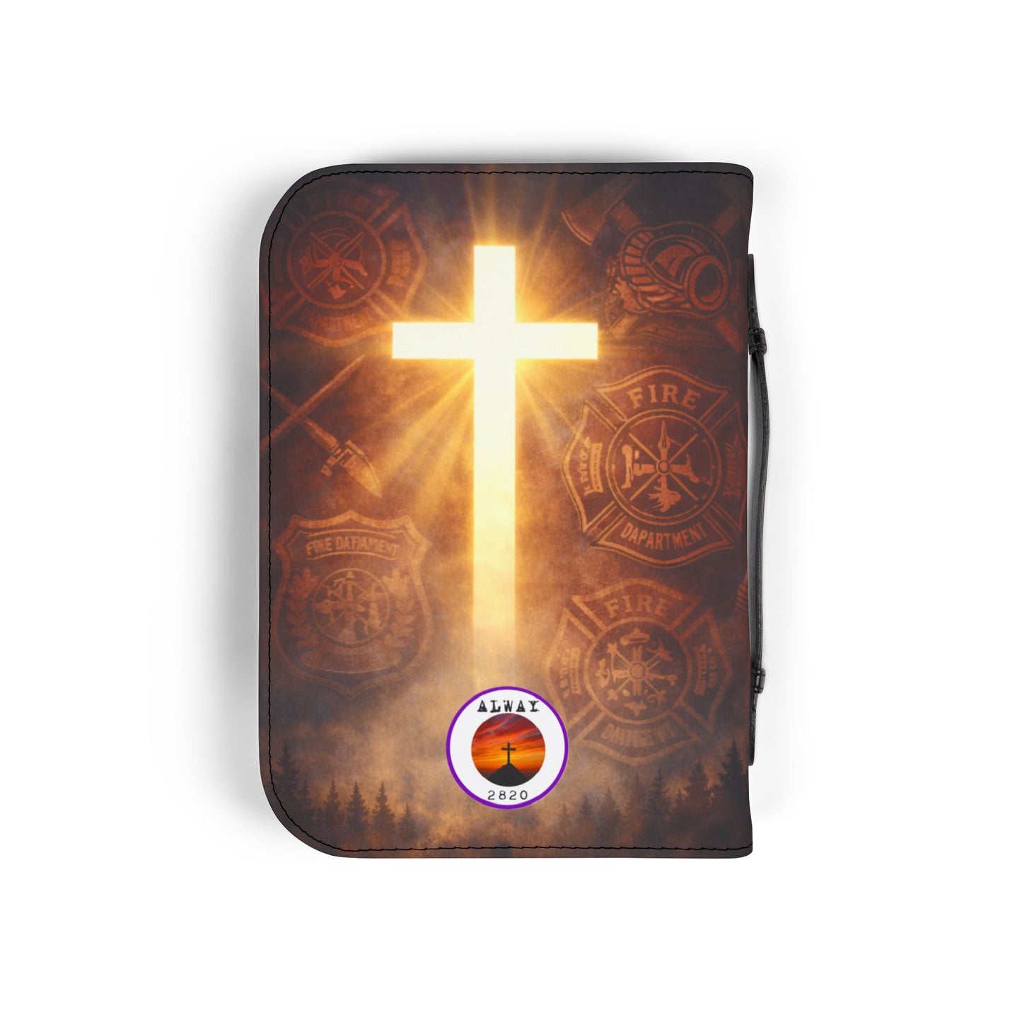 Bible Cover Case: 'Joshua 1:9' Firefighter Design